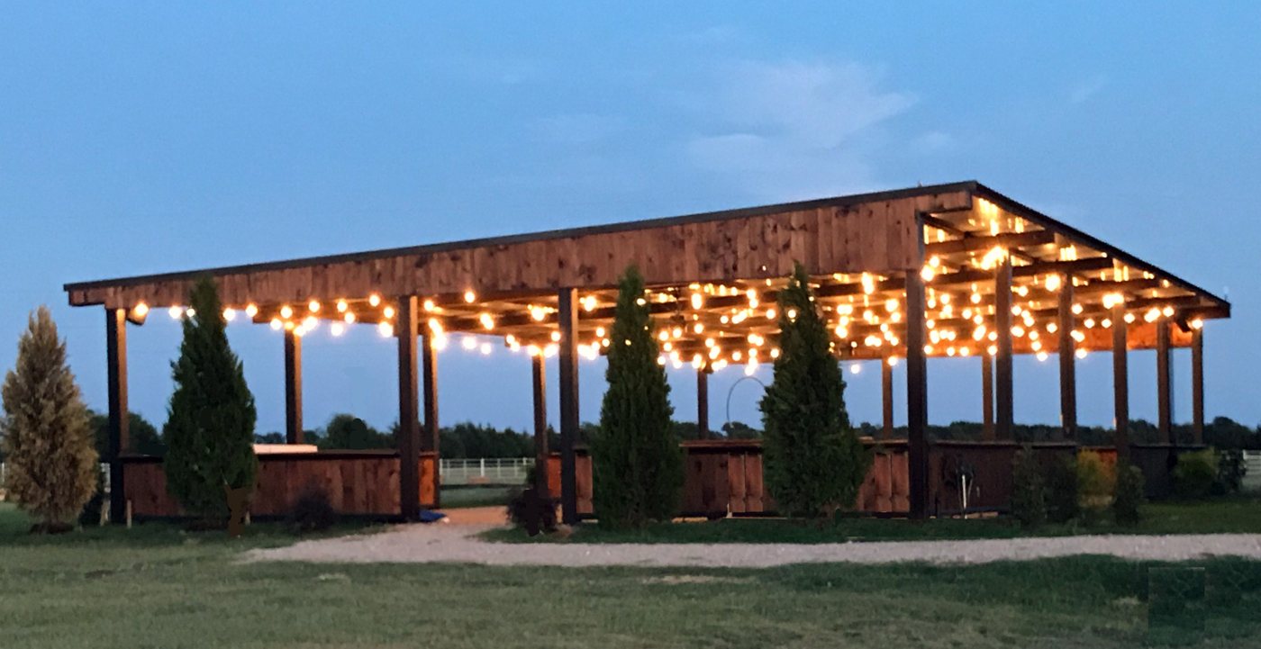 Pavilion at dusk